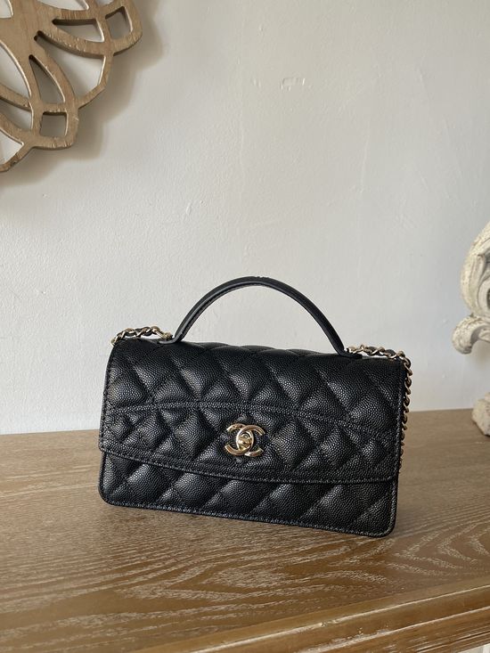 Chanel Organba Grained Calfskin Crossbody Bag 66003