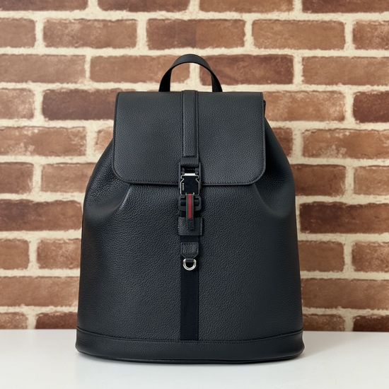 Gucci Handbag Black Leather Bag 816750