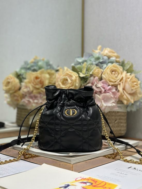 Christian Dior 30 Montaigne Mini Lambskin Bucket Bag 2012