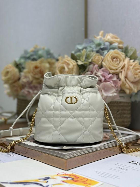 Christian Dior 30 Montaigne Mini Drawstring Bucket Bag 2374