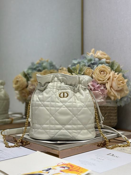 Christian Dior 30 Montaigne Small Drawstring Bucket Bag 2374