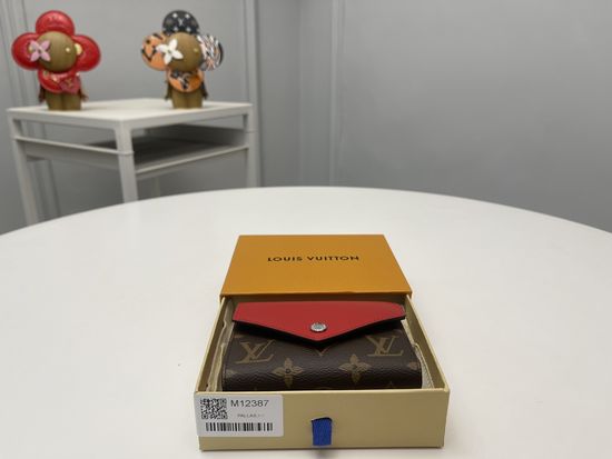 Louis Vuitton Portouille Victorine Signature Canvas Wallet M12387