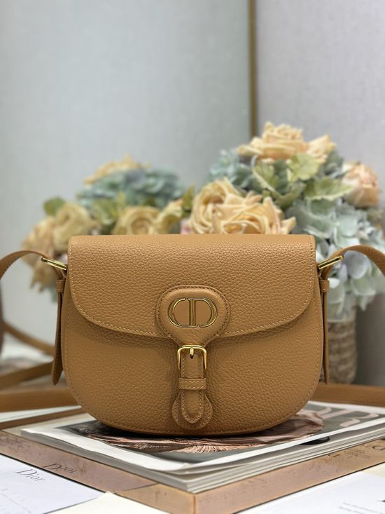 Christian Dior Bobby Beige Grained Leather Bag 2092