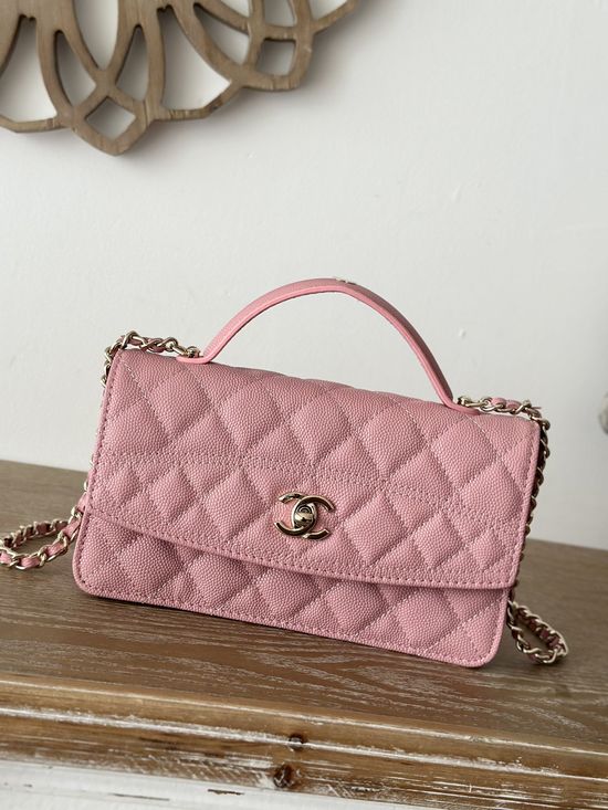 Chanel Organba Grained Calfskin Crossbody Bag 66003