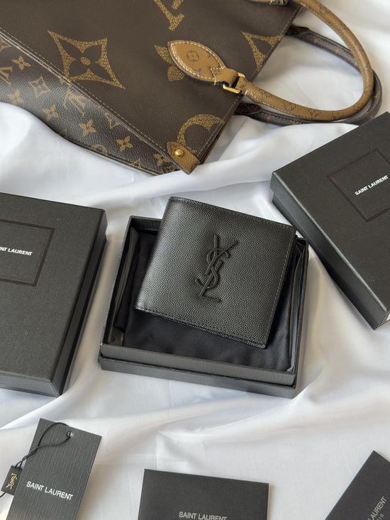 Yves Saint Laurent MONOGRAM Foldable Wallet 453276