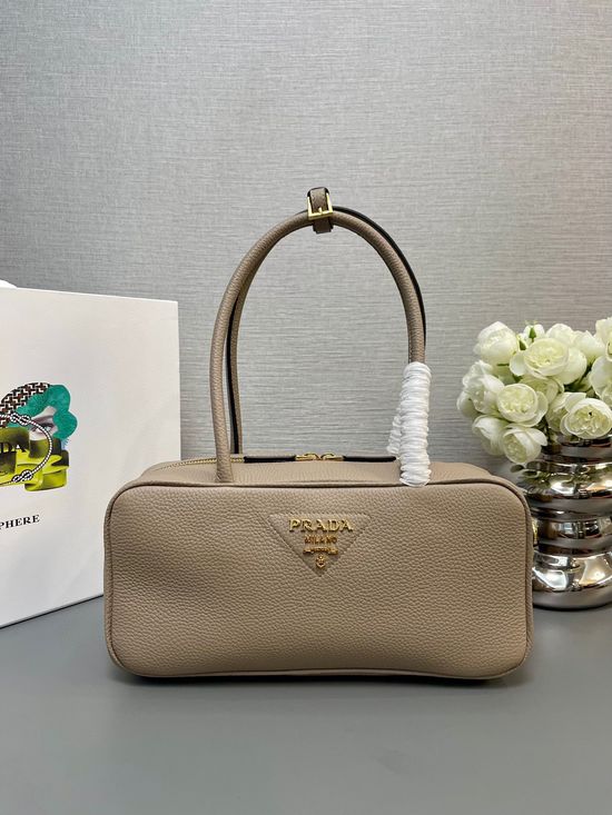 Prada Textured Leather Top Handle Satchel 1BB126