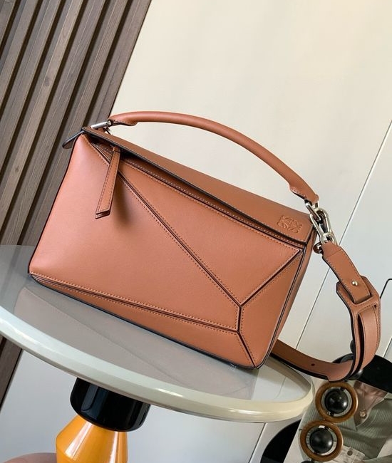 Loewe Puzzle Classic Leather Handbag 9017 Earth Yellow