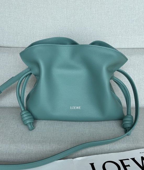 Loewe Flamenco Clutch Light Blue 11050S