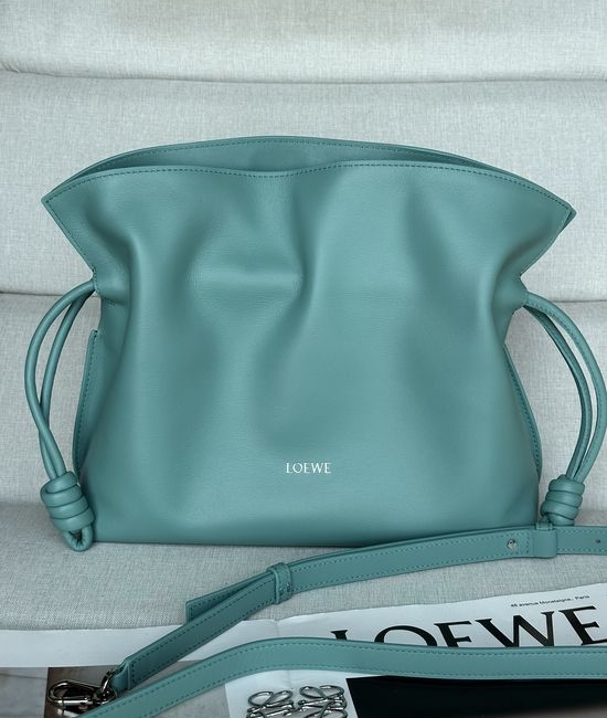 Loewe Flamenco Knot Leather Clutch 11050A