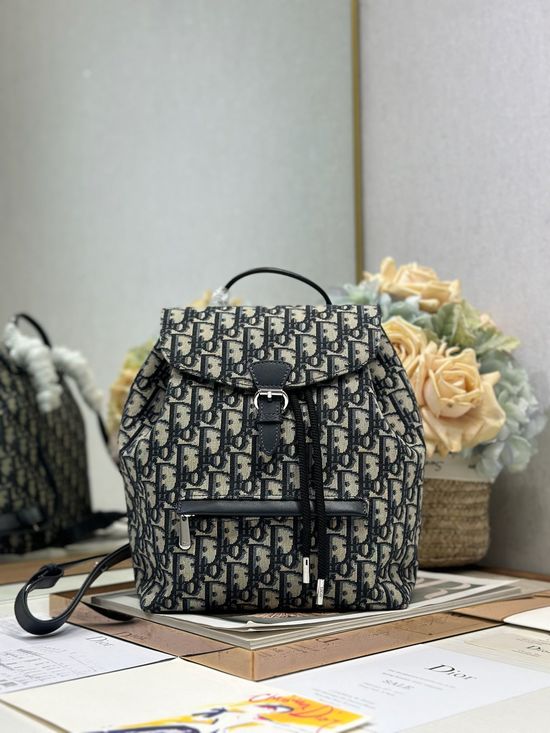 Christian Dior Oblique Large Backpack Classic Style 8130