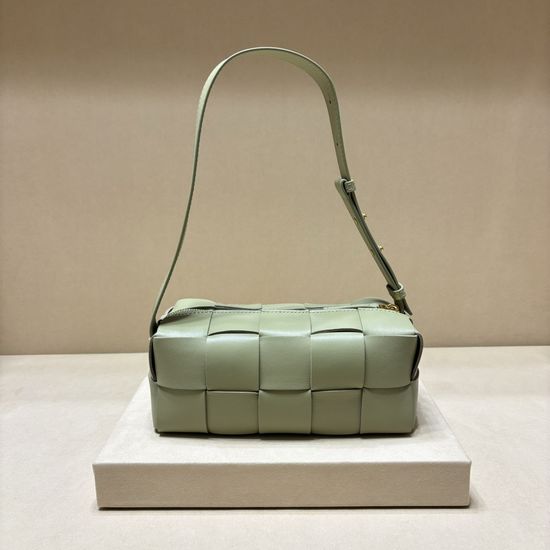 Bottega Veneta Brick Cassette Woven Sheepskin Bag 9305