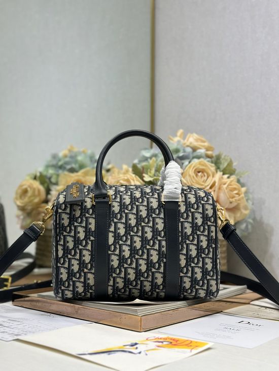 Christian Dior Oblique Pattern Travel Bag 1368