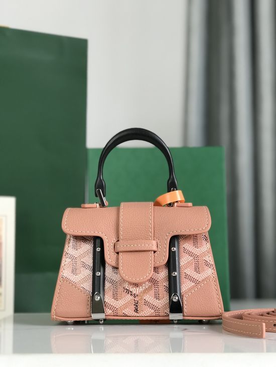 Goyard Sagon Nano Pearl Pink Mini Bag 020165