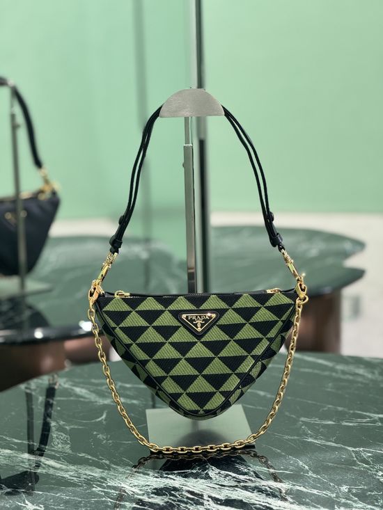 Prada Twin Triangle Mini Handbag 1BC176