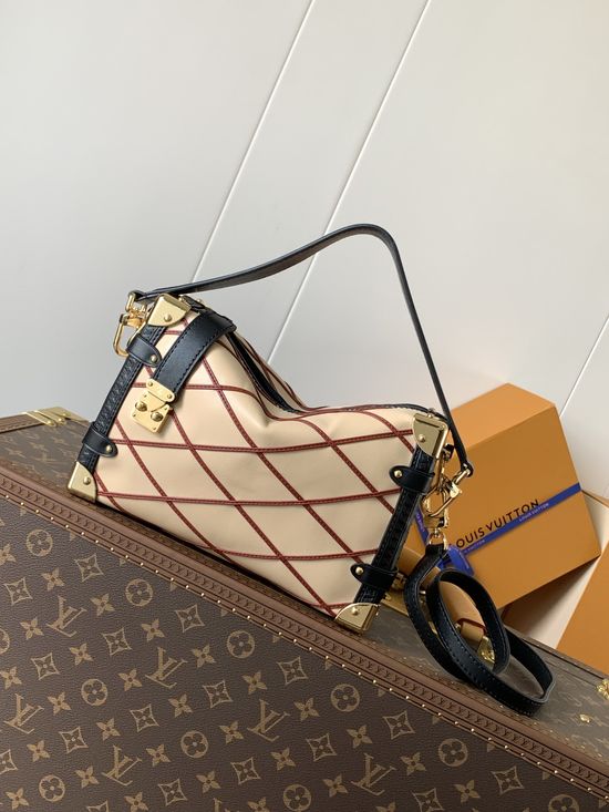 Louis Vuitton Side Trunk Quilted Handbag M24403
