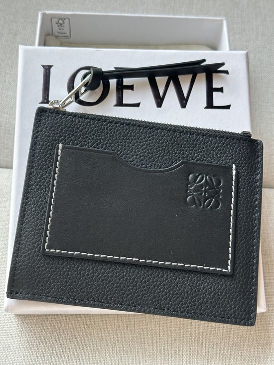Loewe Black Leather Card Holder A02