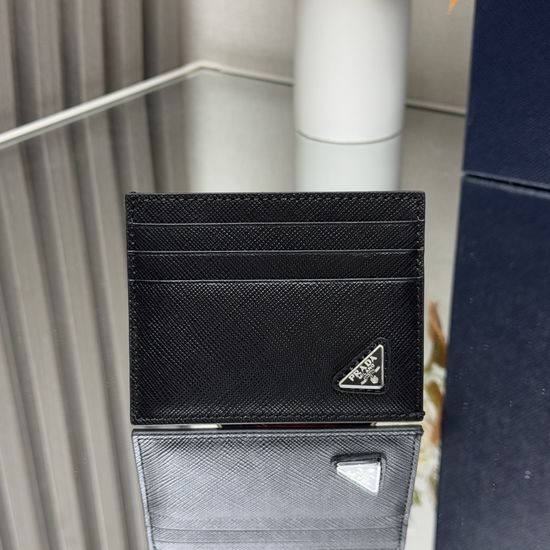 Prada Saffiano Leather Card Holder Wallet 2MC223