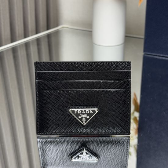Prada Saffiano Leather Card Holder Wallet 2MC223