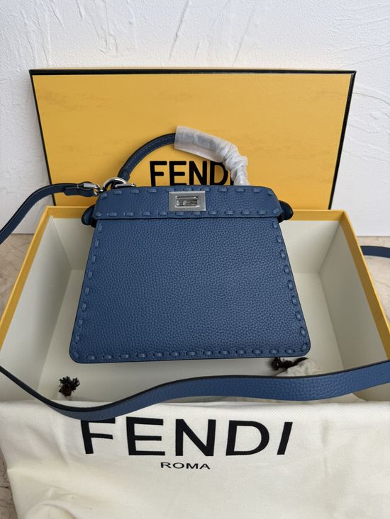 Fendi Peekaboo ISeeU Small Leather Handbag 8BN327