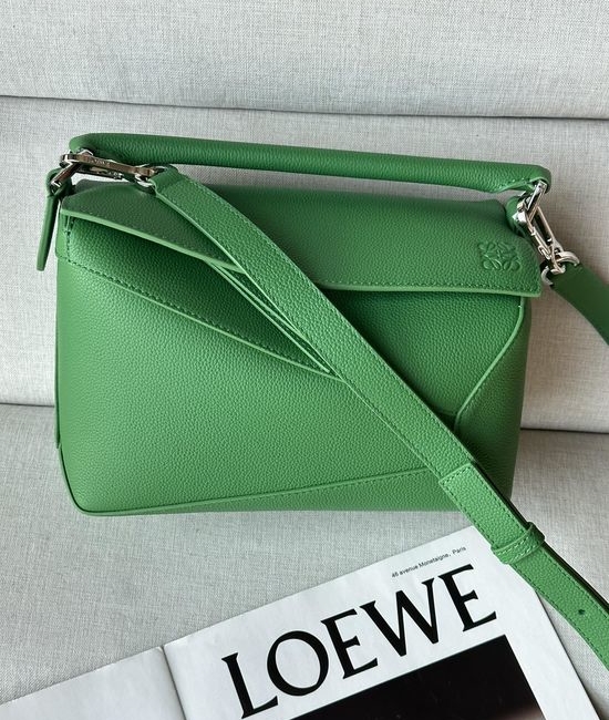 Loewe Puzzle Tropical Green Small Handbag 3001B