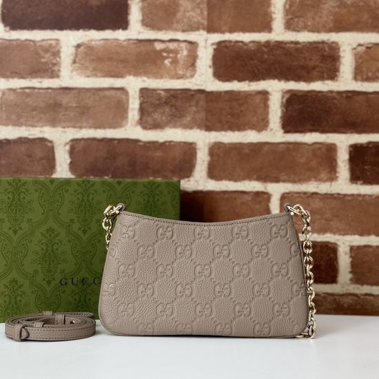 Gucci GG Marmont Grey Lichee Bag 815278