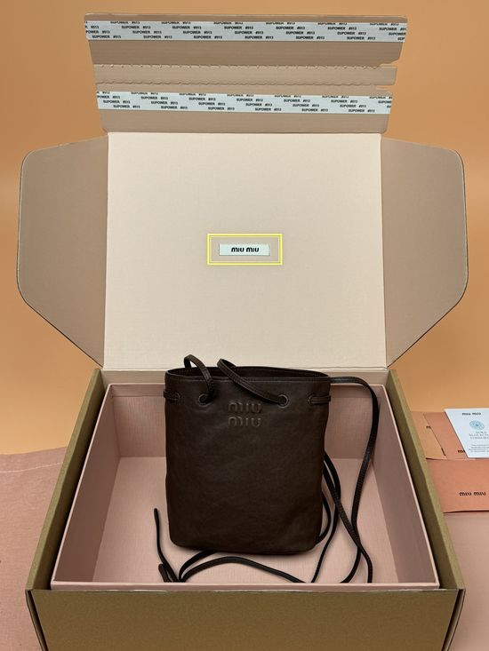 Miu Miu Nappa Leather Mini Tote Bag 5NF460