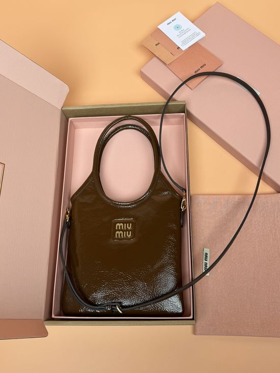 Miu Miu IVY Naplak Leather Small Tote Bag 5BG281