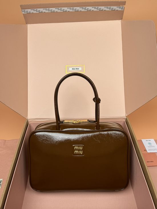 Miu Miu Beau Patent Lambskin Handbag 5BB117