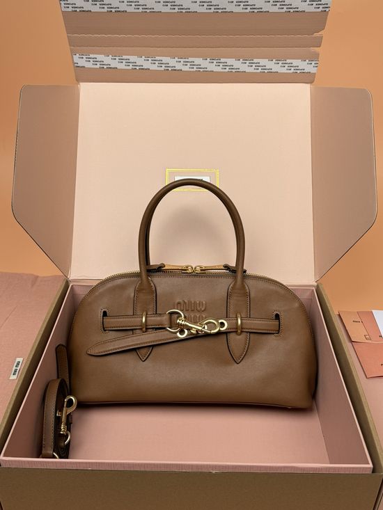 Miu Miu Adventure Nappa Leather Handbag 5BB168