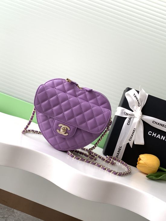 Chanel Heart Series Quilted Crossbody Bag AS3191