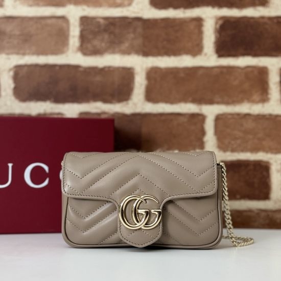 Gucci Original Leather Taupe Handbag 476433