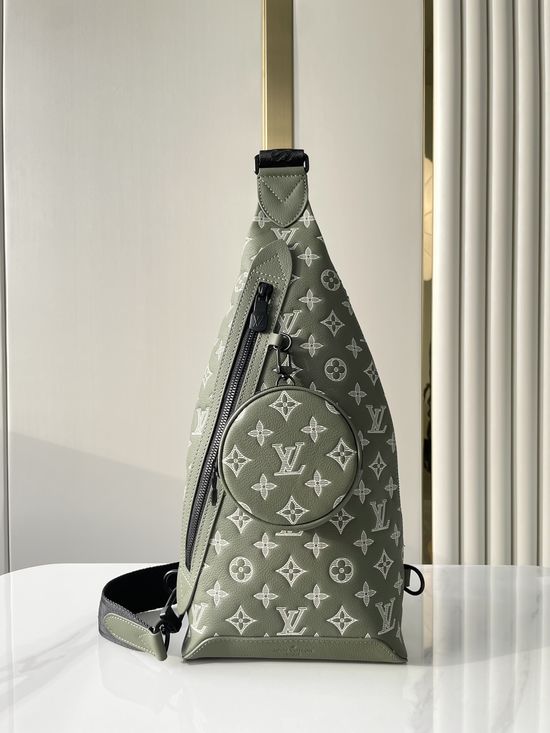Louis Vuitton DUO Leather Shoulder Chest Bag M12486