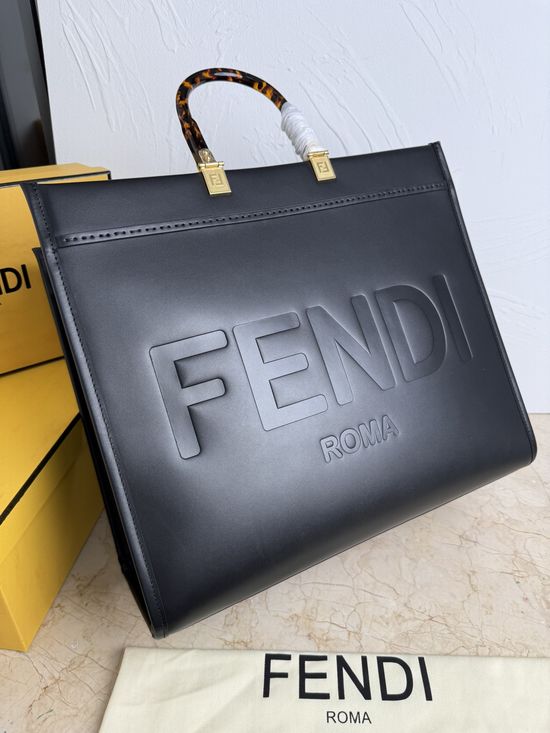 Fendi FeI TOTE Tote Bag Amber Handle 8002C