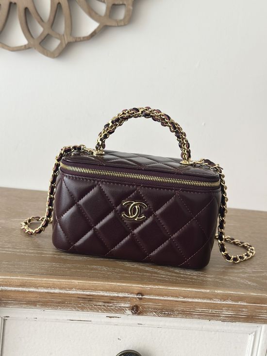 Chanel Woven Handle Cosmetic Bag 66025