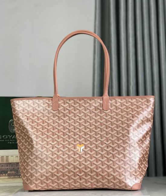 Goyard Zipper Tote Large Pearl Pink Bag 020186