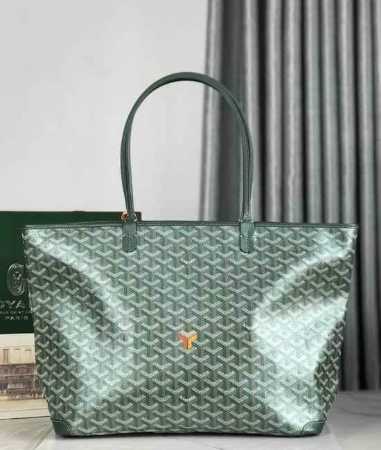 Goyard Zipper Tote Large Pearl Blue Bag 020186