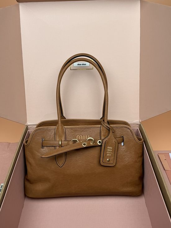 Miu Miu Adventure Nappa Leather Handbag 5BG310