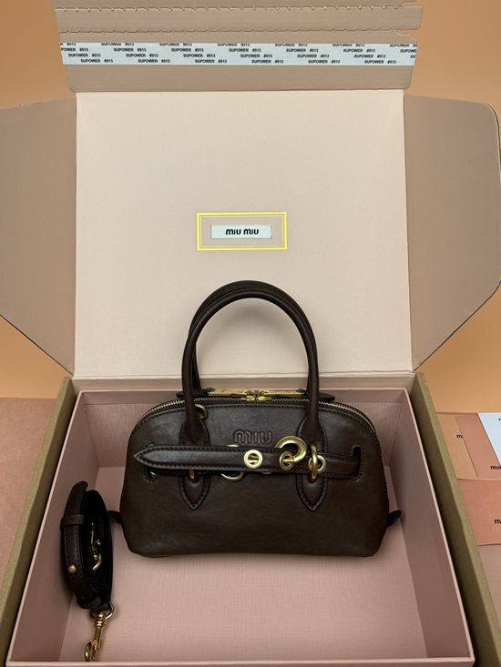 Miu Miu Aventure Nappa Leather Mini Handbag 5BP090