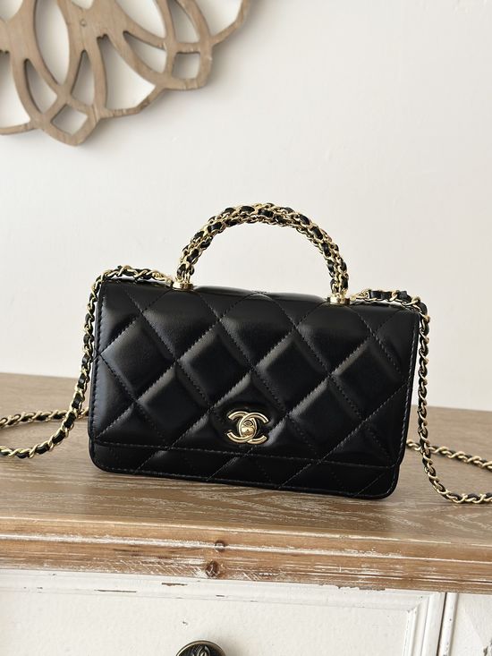 Chanel Twist Handle WOC in Oil Wax Lambskin 66024