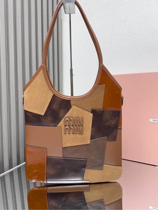 Miu Miu Isetan Limited Tote Stitched Logo Bag 5BG231