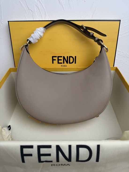 Fendi Fendigraphy Crescent Shoulder Bag 8023