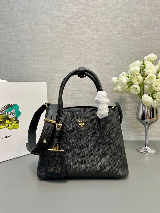 Prada Double Bag Leather Mini Tote 1BG443