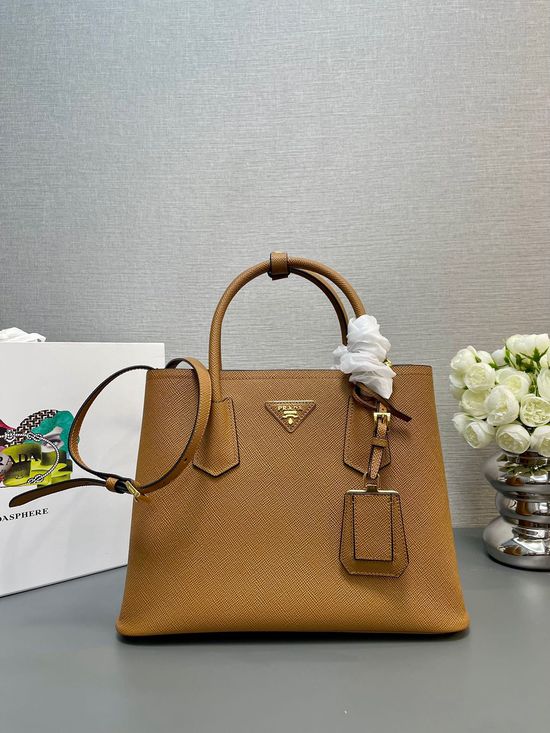 Prada Classic Saffiano Leather Medium Shopping Tote 1BG2775