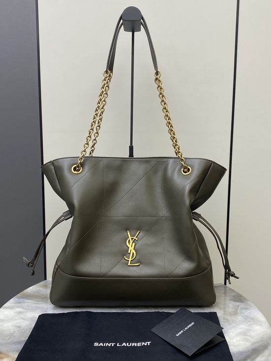 Yves Saint Laurent Jamie 4.3 Large Pochon Lambskin Shoulder Bag 809824
