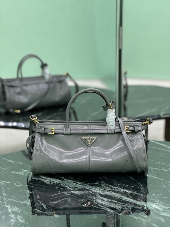 Prada SoftLux Short Handle Leather Shoulder Bag 1BA426