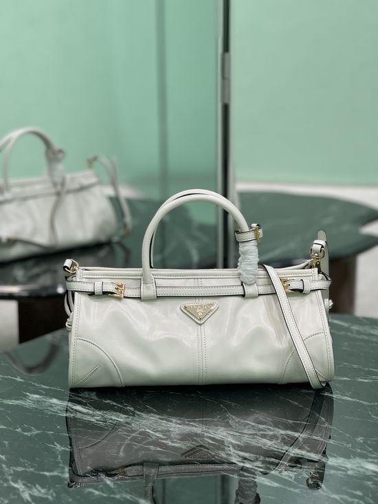 Prada SoftLux Short Handle Leather Shoulder Bag 1BA426