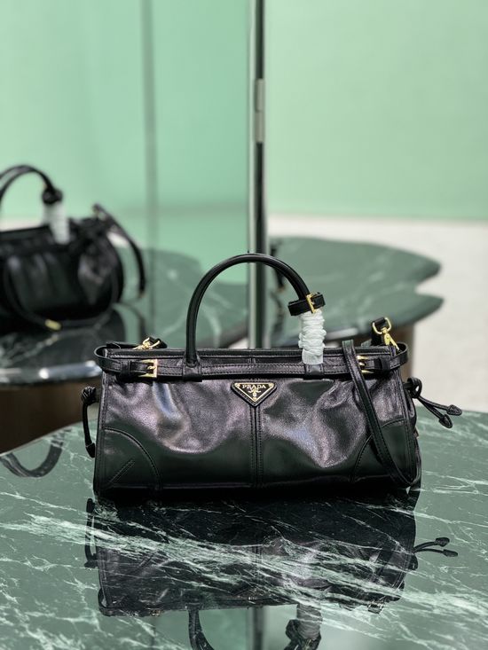 Prada SoftLux Short Handle Leather Shoulder Bag 1BA426