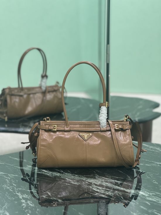 Prada SoftLux Oil Wax Leather Small Crossbody Bag 1BA426