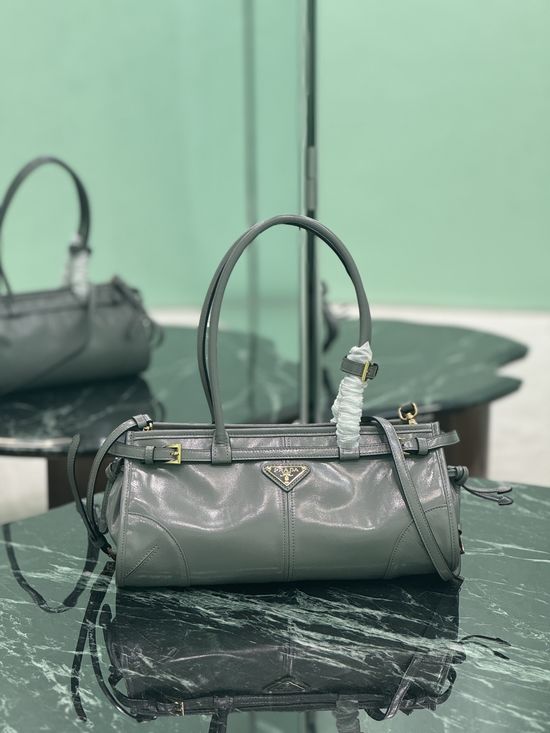 Prada SoftLux Oil Wax Leather Small Crossbody Bag 1BA426