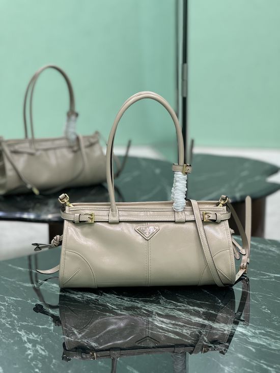Prada SoftLux Leather Detachable Shoulder Strap Bag 1BA426